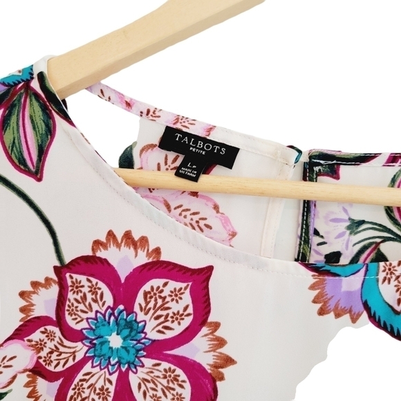TALBOTS Floral Blouse - Picture 7 of 11